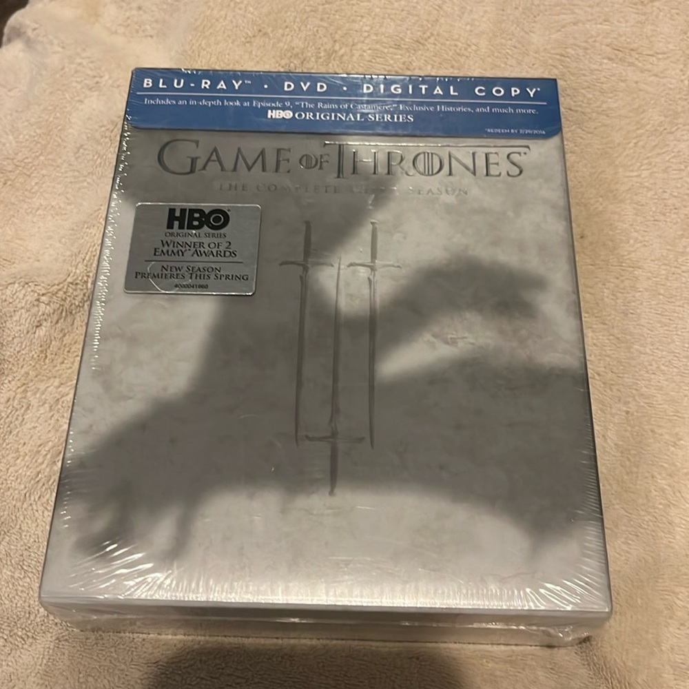 New/Never Opened Game of Thrones Blu-Ray DVD Season 3
